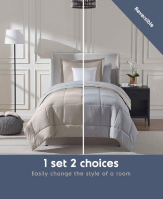 Luxury Soft Reversible 5-Pc. Comforter Set, Twin XL