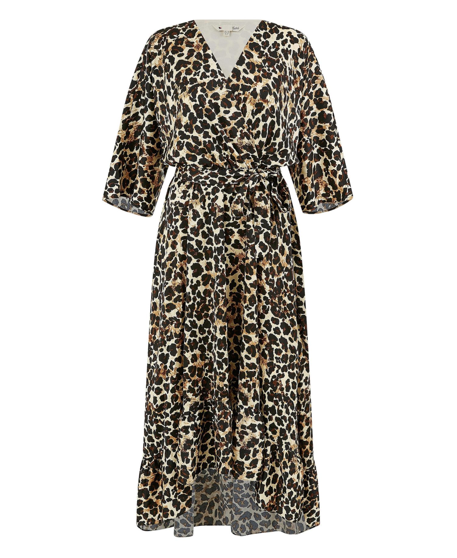 Women's Leopard Print Wrap Dress