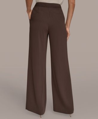 Women's Pinstripe Wide Leg Pants
