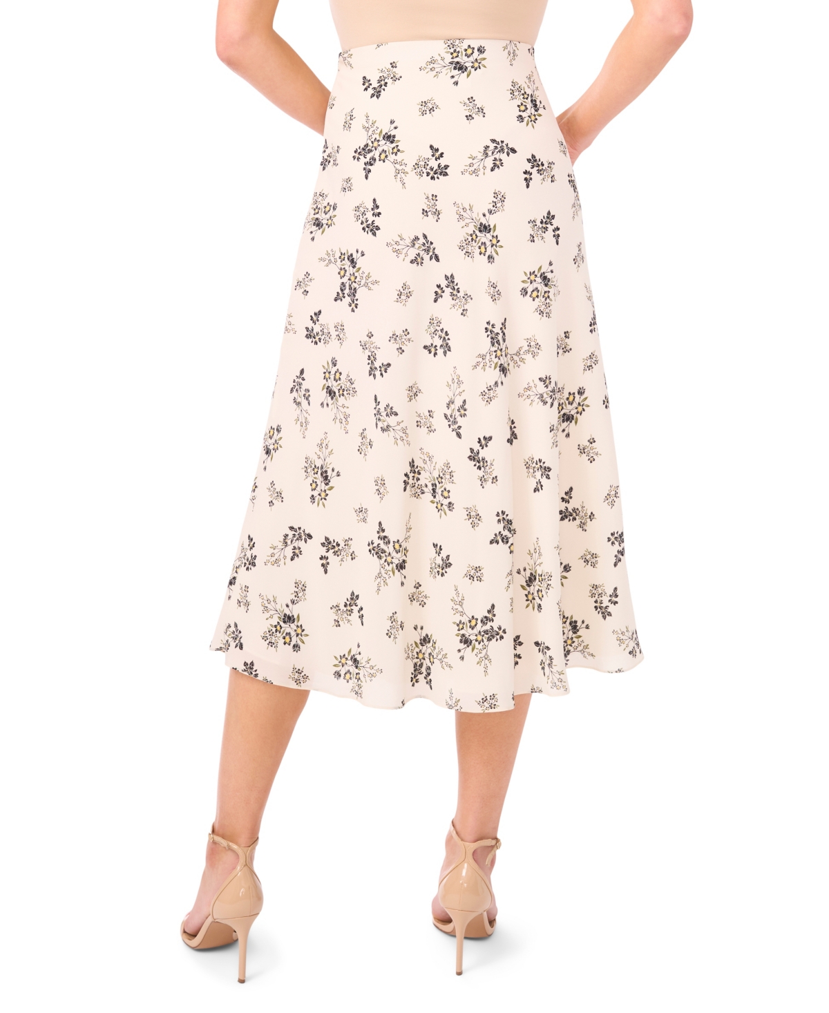 CeCe Women's Bias Midi Skirt