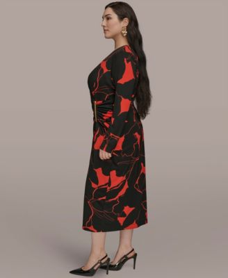 Plus Size Wrap Sheath Dress