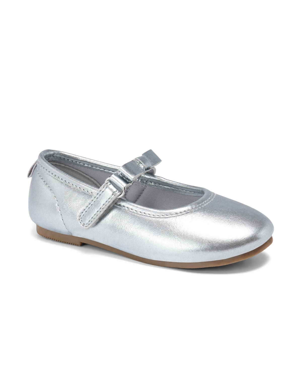 Carter's Girls 4-12 Louisa Slip-on Ballerina Shoes In Silver