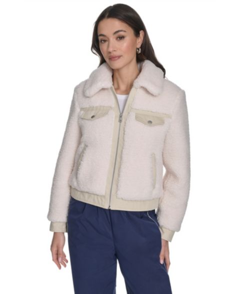 Женские куртки Levi's Women's Sherpa Zip-Front Jacket