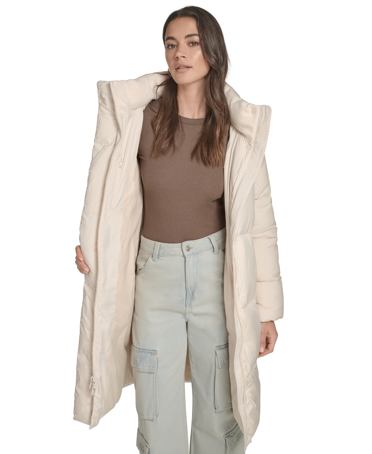 Levi's Women's Regular Mid-length Puffer Jacket In White