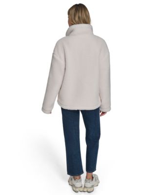 Women's Regular Stand Collar Sherpa Teddy Jacket