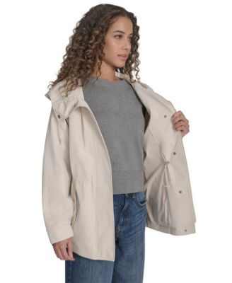 Women's Regular Raglan Sleeve Rain Parka Jacket