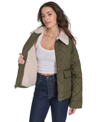 Women's Regular Diamond Quilted Jacket