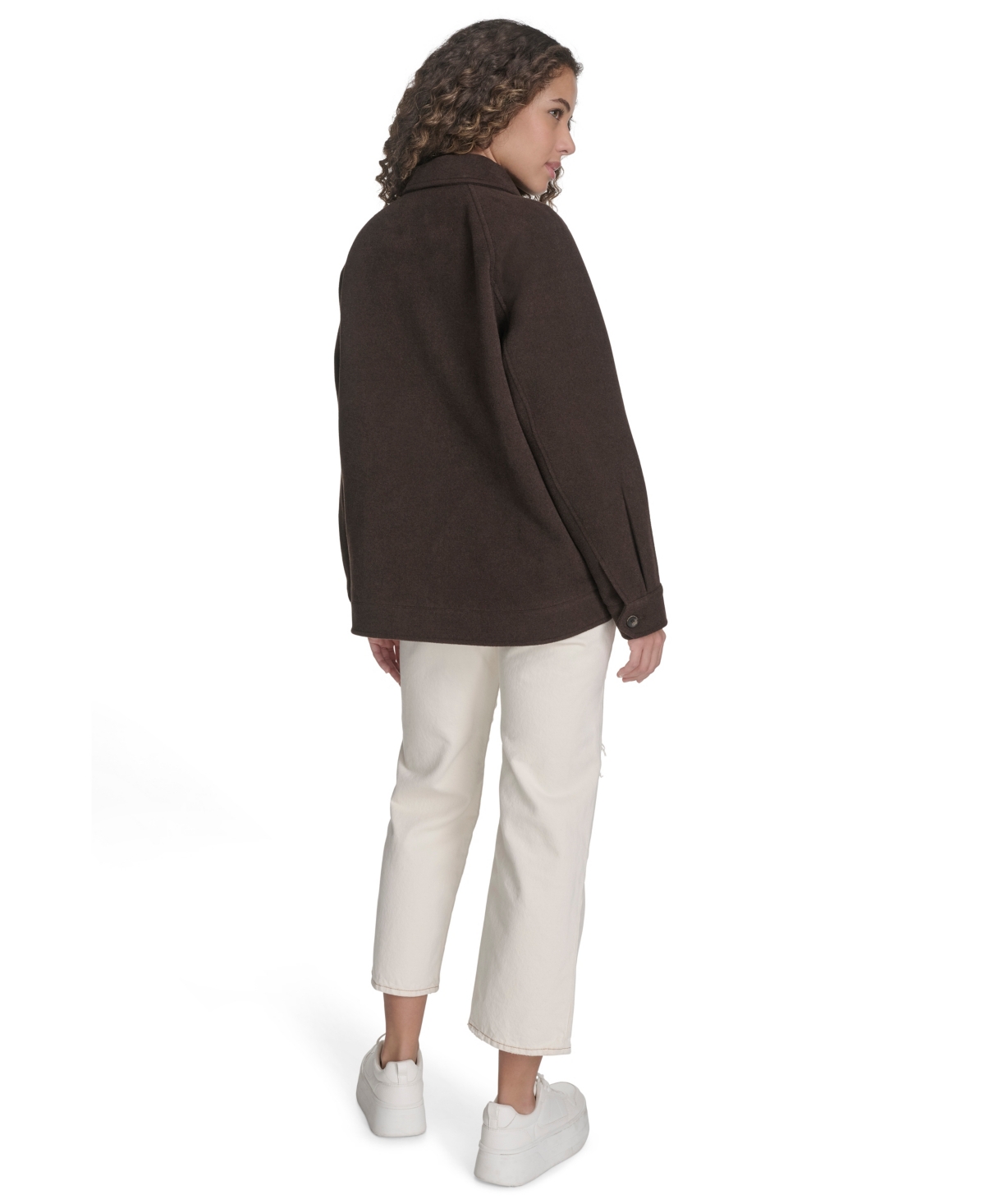 Levi's Women's Regular Wool Blend Shirt Jacket In Brown