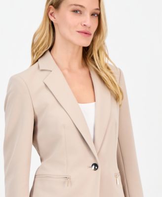 Women's Notch-Collar One-Button Jacket 