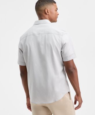 Men's Short-Sleeve Dobby Shirt, Macy's Exclusive