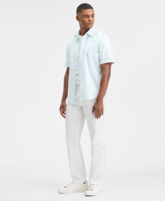 Men's Short-Sleeve Cooper Stripe Shirt, Macy's Exclusive