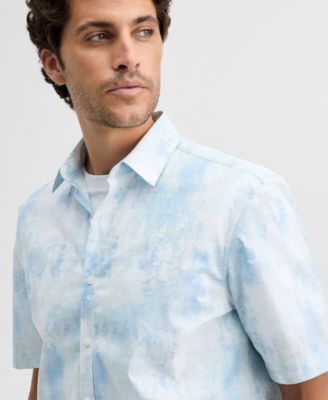 Men's Short-Sleeve Rugged Texture Shirt, Macy's Exclusive