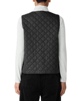 Women's V-Neck Quilted Sleeveless Vest