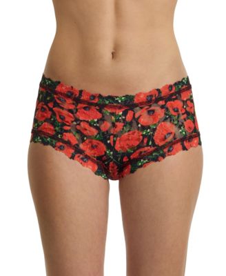 Women's Printed Signature Lace Boyshort