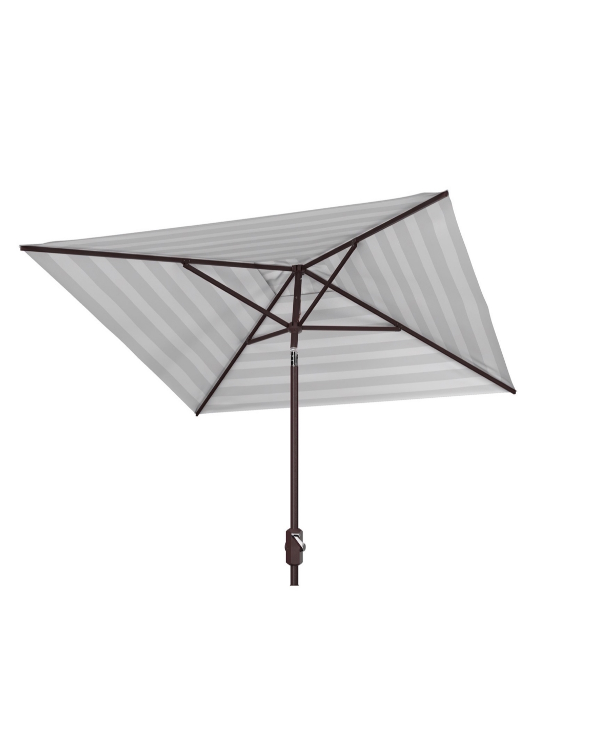 Safavieh Iris 7.5' Square Umbrella In Gray