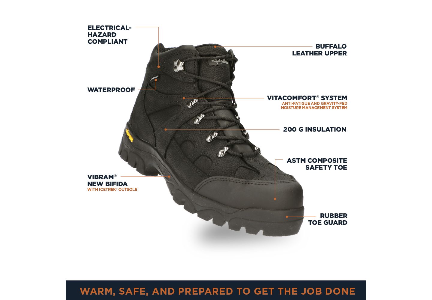 Мужские ботинки RefrigiWear EnduraMax Boot, цвет: Чёрный — фото 6