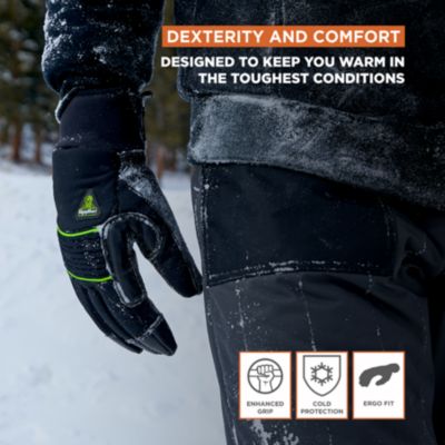 Men's Extreme Ultra Grip Gloves - Insulated, Cut-Resistant, Touchscreen-Compatible Work Gloves for Extreme Cold