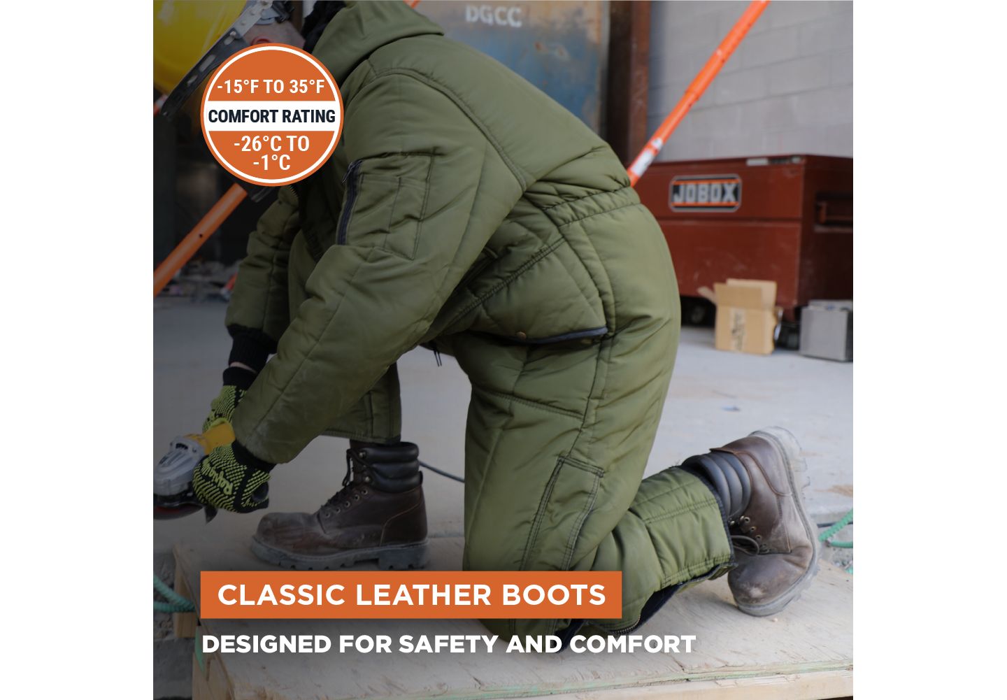 Мужские ботинки RefrigiWear Classic Leather Boot, цвет: Коричневый — фото 19