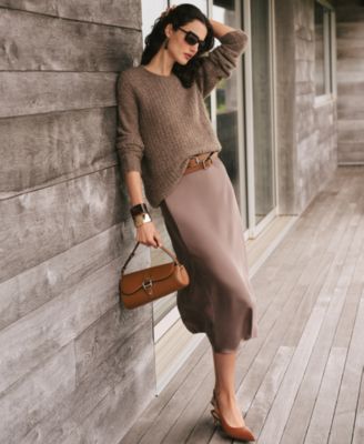 Women's Herringbone Oversize Sweater