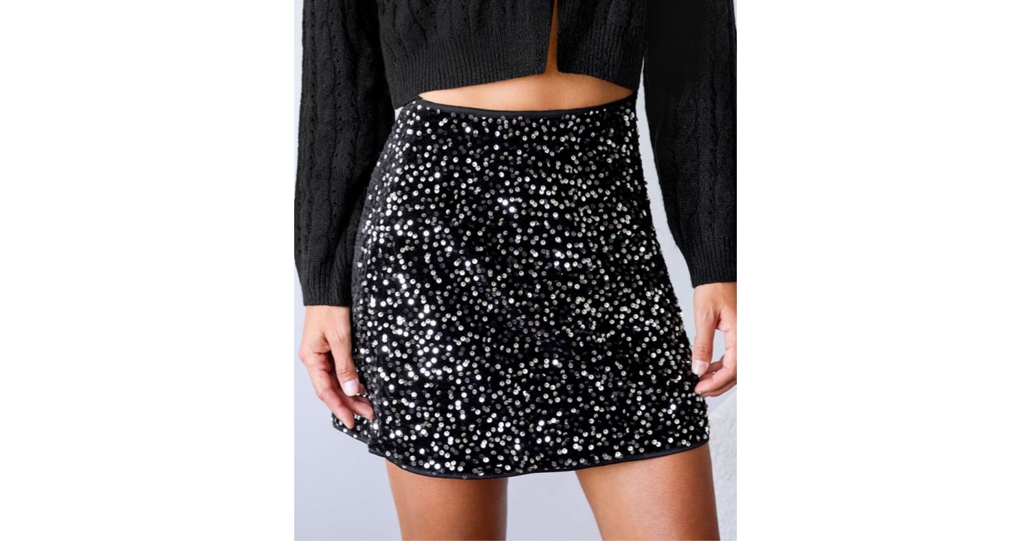 Women's Show Stopper Black Mini Skirt