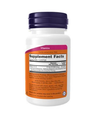 B-12, 2000 mcg, 100 Lozenges