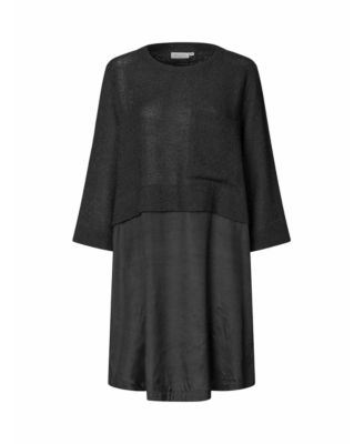 Women's MaNonah 3/4 Sleeve Layered Midi Dress