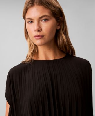 Women's Pleated Short Sleeve Top