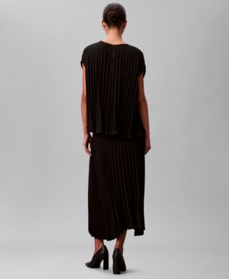 Women's Pleated Midi Skirt