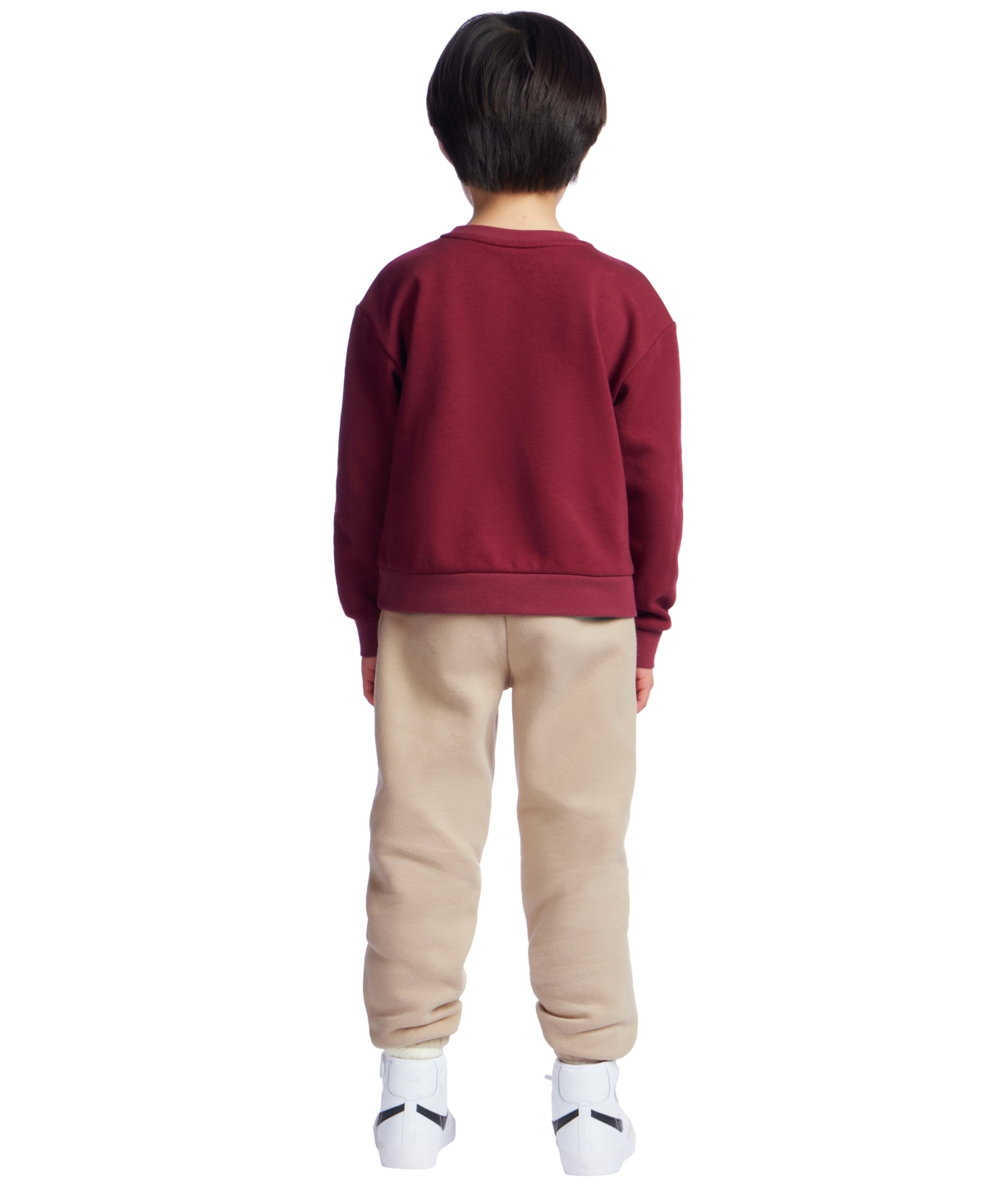 Color Lab Boys 3t-6x Graphic Print Crewneck Sweatshirt In Red