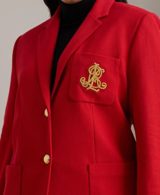 Plus Size Bullion Jacquard Blazer