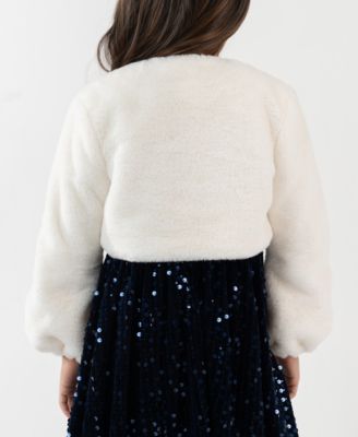 Girls' 2T-6X Embellished Long-Sleeve Jacket