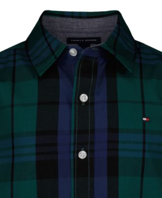 Boys' 2T-7 Plaid Long-Sleeve Shirt