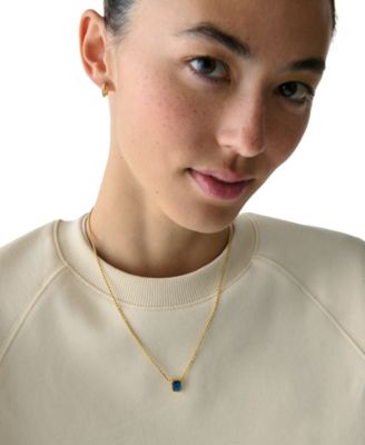 Cubic Zirconia Molten Pendant Necklace