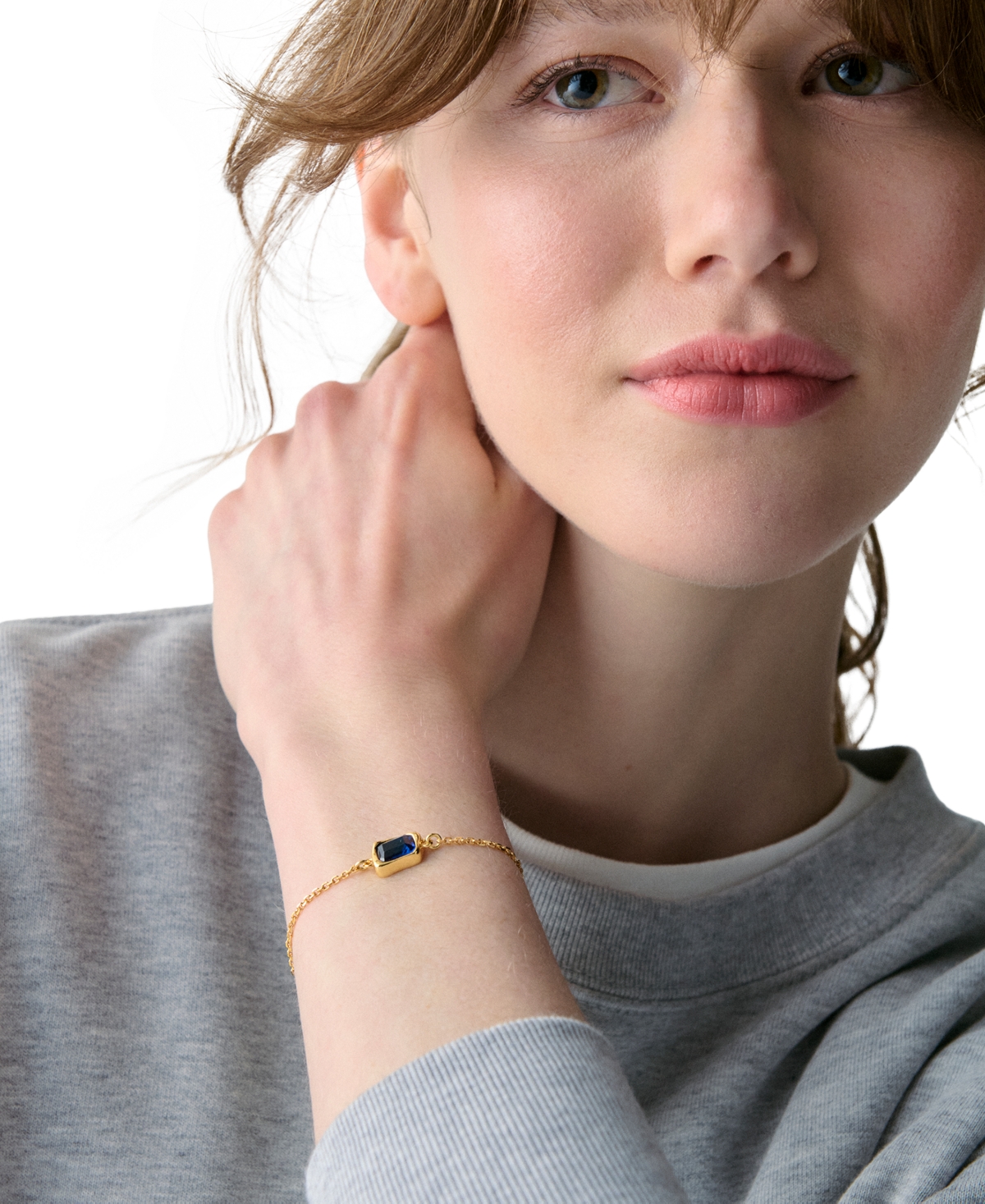 Kate Spade Cubic Zirconia Solitaire Bracelet In Gold