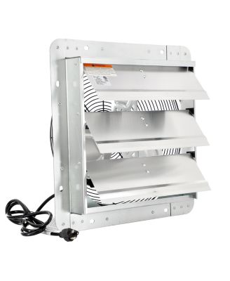 Via Air 14 Inch Shutter Exhaust Fan with Power Cord