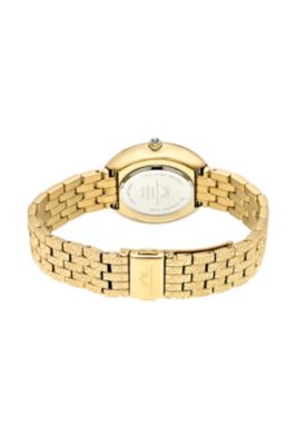 Women's Angelica Watch with Sunray Dial, Topaz Gemstones and Stainless Steel Bracelet 1343BANS