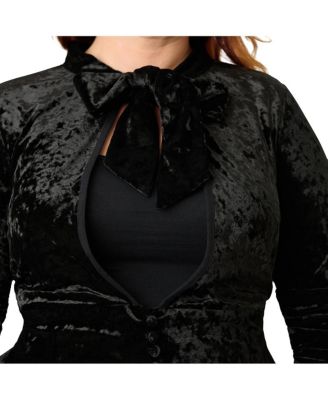 Plus Size Three Quarter Sleeved Starlet Duster