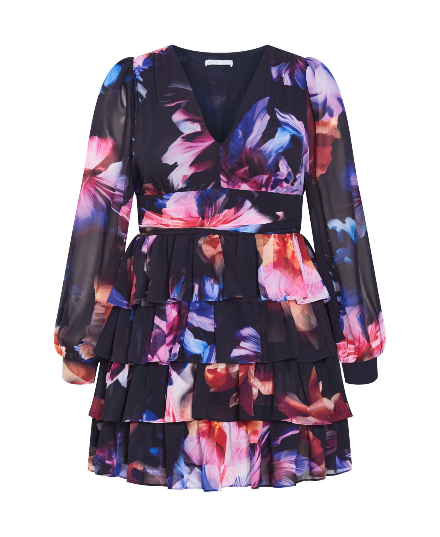 Plus Size Kailey Print Mini Dress