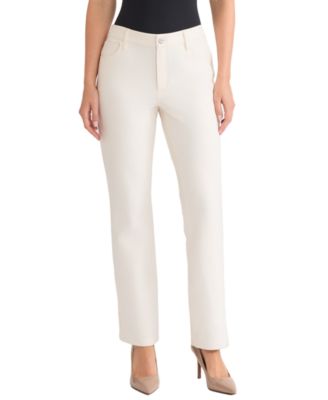 Jones New York - Women's Lexington High Rise Straight Leg Pants