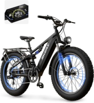 macy's electric bicycle Mikolo Folding Electric Bike for Adults, 55 Miles & 25MPH, 500W Peak Motor,  48V 10Ah Removable Battery, Fat Tire EBike with Smart LCD Display