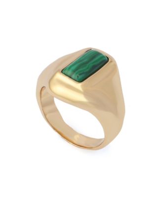 Malachite Molten Cocktail Ring