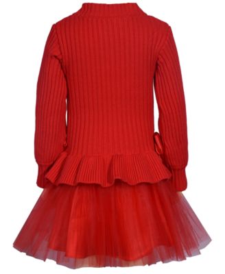 Baby Girls' Long-Sleeve Sweater Tutu Dress
