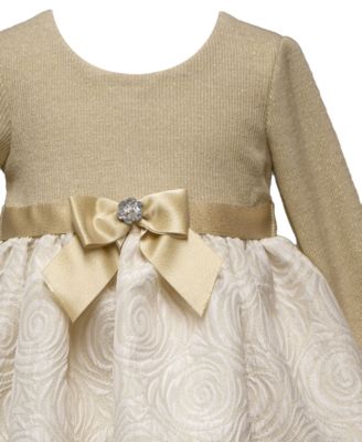 Baby Girls' Long-Sleeve Ballerina Dress, 2-Piece Set