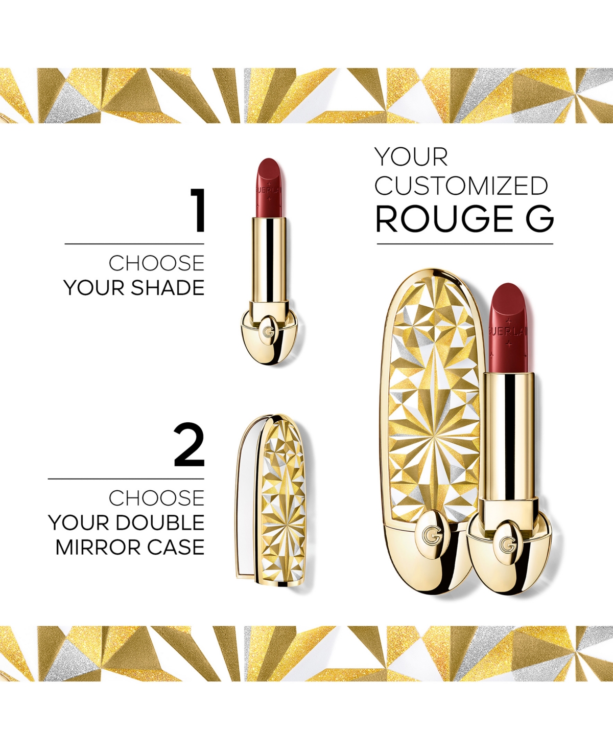 Guerlain Holiday Limited Edition Rouge G Customizable Lipstick Case In Transparent
