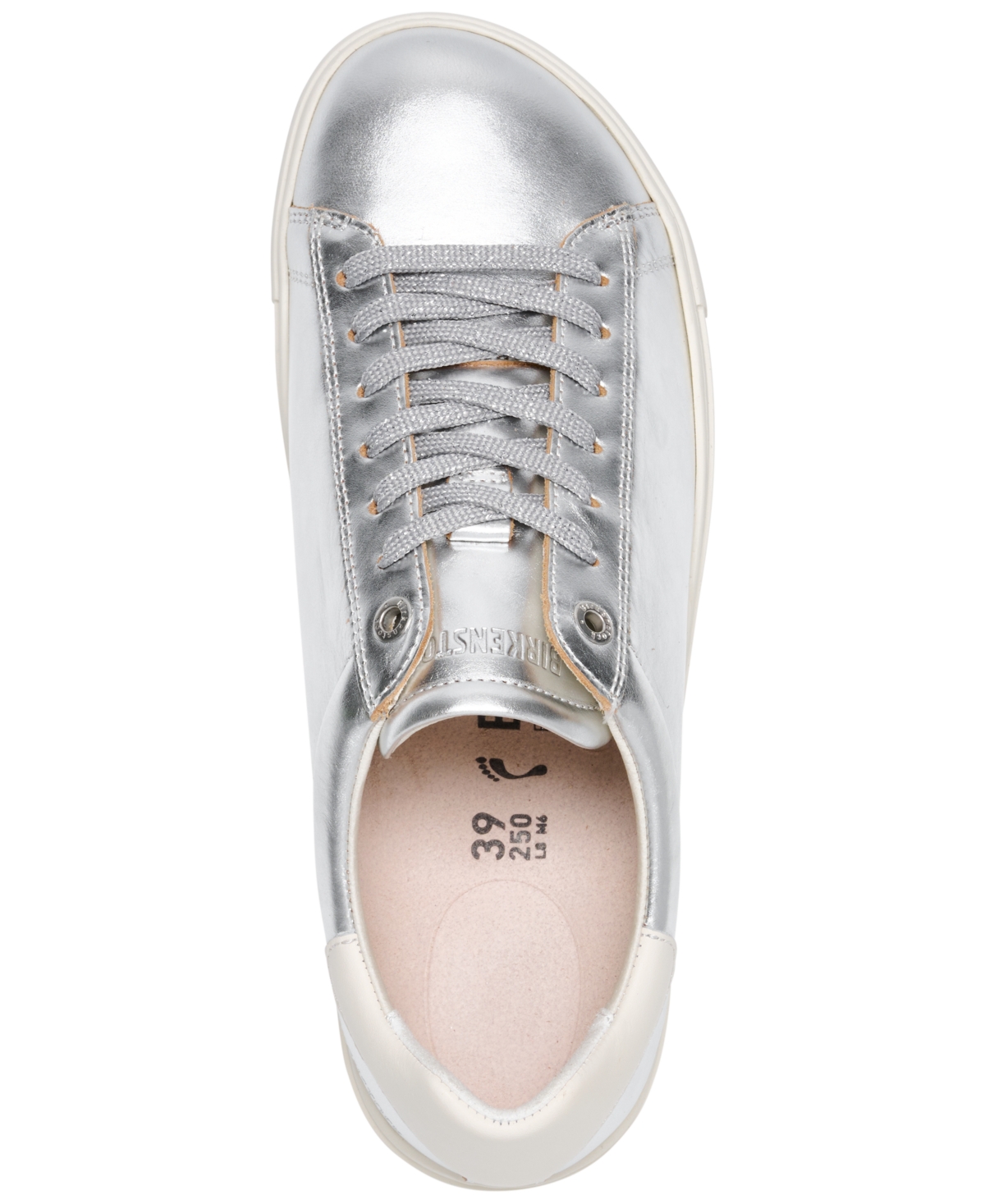 Birkenstock Women's Bend Low Leather Casual Sneakers From Finish Line In Silver