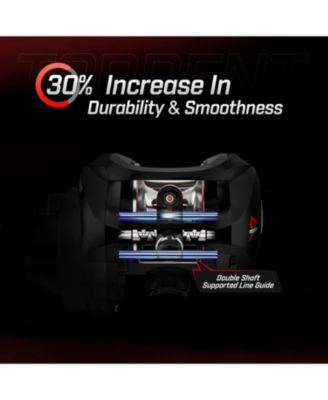 Torrent Baitcaster Fishing Reel, 18LB Carbon Fiber Drag Baitcasting Reel, Magnetic Braking System Casting Reel, Available in 7.1:1 and 5.3:1