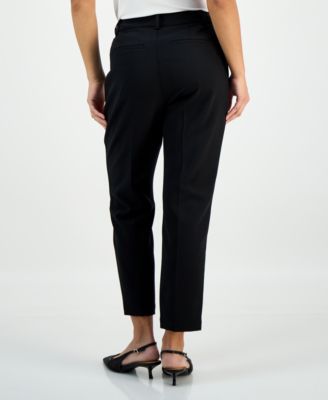 Petite Mid-Rise Slim Trousers, Exclusively at Macy's
