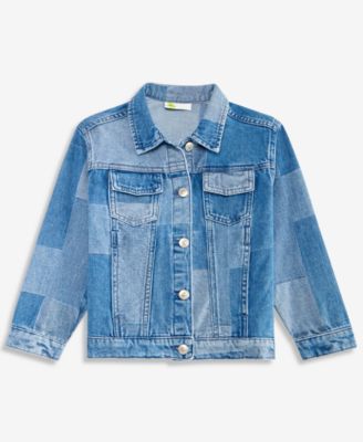 Epic Threads - Girls 5-20 Cotton Patchwork Denim Trucker Jacket