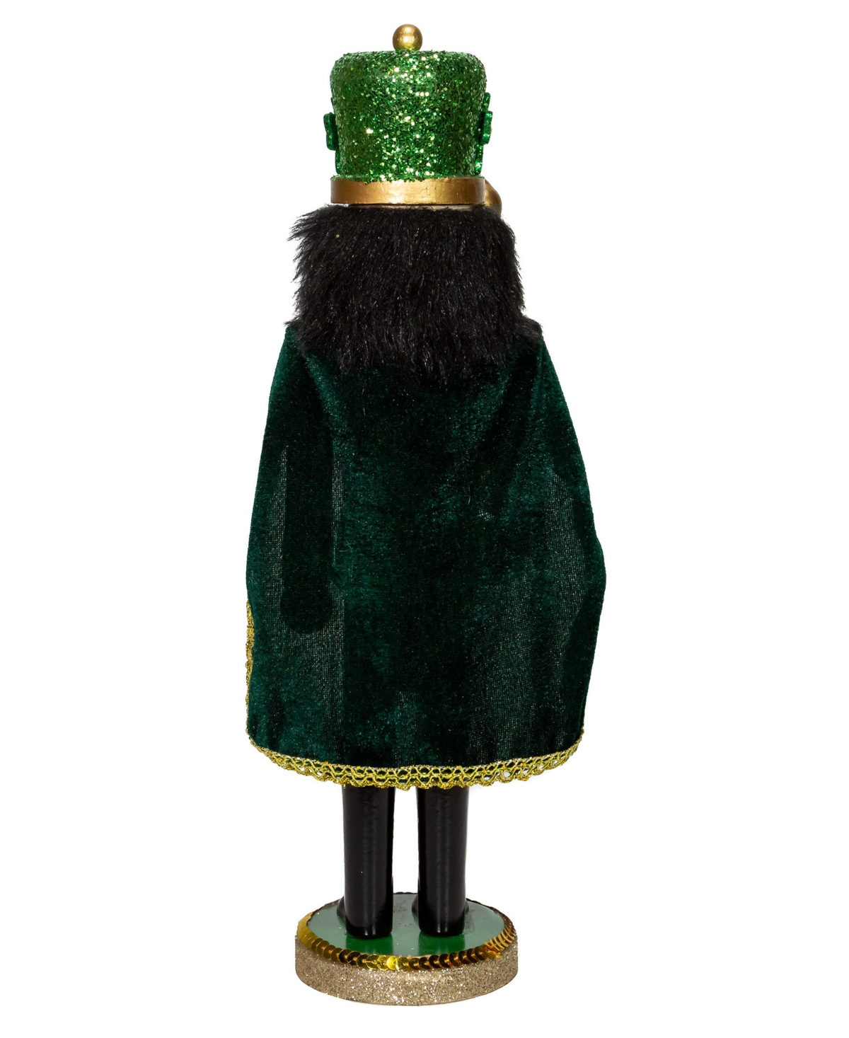 Kurt Adler 15-inch Irish Nutcracker With Cape In Green