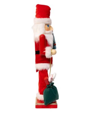 Delightful 15" Santa with Gifts and Tree Nutcracker